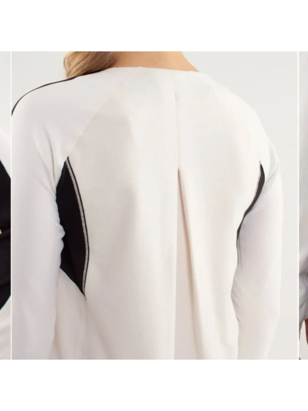 Lululemon Run: Bold In The Cold Long Sleeve Polar Cream / Black